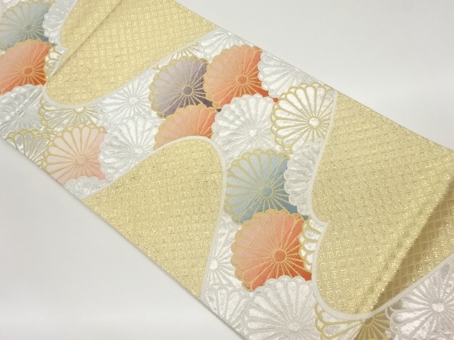 JAPANESE FUKURO OBI / WOVEN WAVY STRIPE